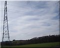 Pylon and power lines in AB52 6XA