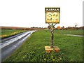 Marham village sign in PE33 9JP