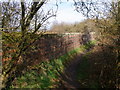 Parapet of former railway bridge in B49 6FE