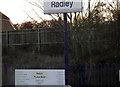 Sign, Radley Railway Station in OX14 3BL