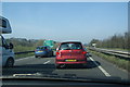 Standing traffic on the A55 in CH7 6LG