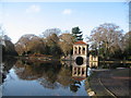 Roman Boathouse and Birkenhead Park Lake in CH41 3SP
