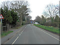 B3078 enters Godshill in Fordingbridge, Godshill & Hyde Ward