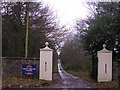Entrance to Craufurdland Castle and Fishery in KA3 6BT