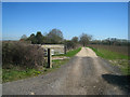 Track to Burnt House Farm in RG30 3RR