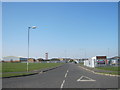 Road into industrial estate at Amble in Amble By the Sea