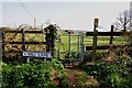 Footpath, Kissing Gate and derelict Barn in CV7 8JB
