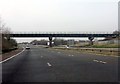 M57 motorway - Liverpool-Kirkby railway bridge in L10 8LQ