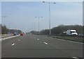 M58 motorway at bizarre junction 5 in WN8 9DR