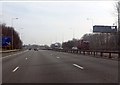 M6 motorway - 1 mile to junction 23 in WA11 9TE