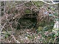 Detail of blocked mine entrance under Tor Clawdd in SA6 5TJ