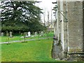 North churchyard, Church of St Mary, Church Road, Bibury, Gloucestershire in GL7 5NJ