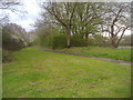 Footpath along Rye Hill Road in CM18 7SF