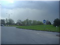 Roundabout on Water Way, Harlow in CM19 5PJ