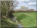 Footpath alongside Winter Beck in East Midlands English Region