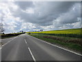 The A1104 at Mill Lane in Beesby with Saleby