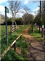 Bridleway towards Linford Wood in Bradwell