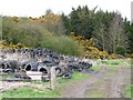 Tyre dump off Lead Road in NE17 7AU