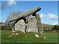 Trethevy Quoit, from the west in PL14 5JZ