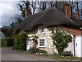 Thatched cottage next to the pub at Stockton in BA12 0YA