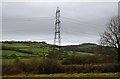 Pylon near Lodersland Farm in DT2 9EP