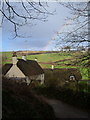 Rainbow over Nethecombe in PL8 1JZ