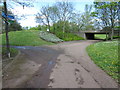 Path and underpass towards Linford Wood in MK14 6LS