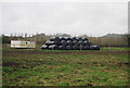 Wrapped bales, Matravers Farm in DT6 4PH