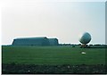 Cardington airship hangars with tethered airship in MK42 0TJ