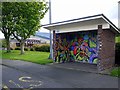Decorated bus shelter, Stonyflat Bank, Prudhoe in NE42 5BY