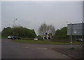 Roundabout on the A414, Little Oxney Green in CM1 3PR