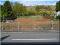 Fenced-off plot of land, Abertridwr in CF83 2RL