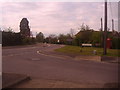 Odiham Road at the junction of Basingstoke Road, Riseley in RG7 1QT
