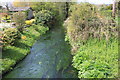 Pinsley Brook from Brook Bridge near Kingsland in HR6 9FD