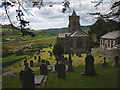The cemetery at St Mary's Church, Crosthwaite in LA8 8BP