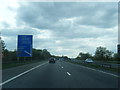 M4 westbound approaching Junction 46 in SA6 6LR