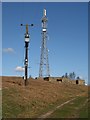 Communications mast near Abraham Crags in HG3 5QQ