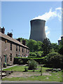 Cottage row and cooling tower in DN22 0NP