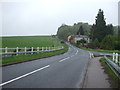 B1115 towards Hadleigh at Semer Bridge in Semer