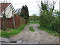 Footpath by Hill Cottages in CO7 8RE