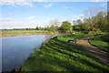 Milton Keynes Boundary Walk by a weir on the Ouse in MK19 6EX