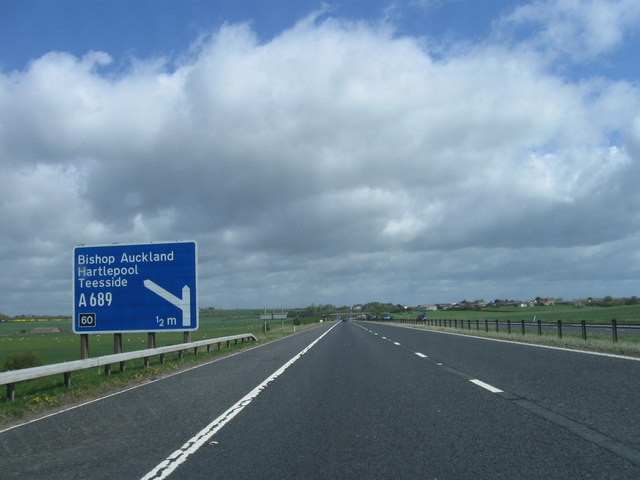 A1(M), approaching junction 60 in TS21 2ET