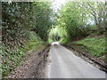 Gatehouse Lane descending to Gatehouse Farm and onto Trotton in GU31 5DA
