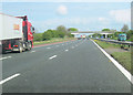 M6 north approaching Jepps Lane bridge in PR3 5AU