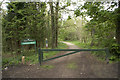 Entrance to Hethfelton Wood, East Stoke in BH20 6HJ