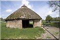Circular thatched barn at Winterborne Whitechurch in DT11 0HR
