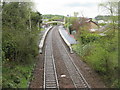 Hartwood Station, looking east to Edinburgh in ML7 4EH