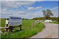 The entrance to Maidensley Farm off Leathersley Lane in DE6 5HR