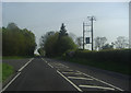 Basingstoke Road at the junction of Back Lane in RG25 2PT