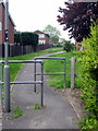 Footpath towards the local centre in MK16 8PT